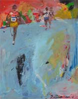 hardlopen, sportschilderij